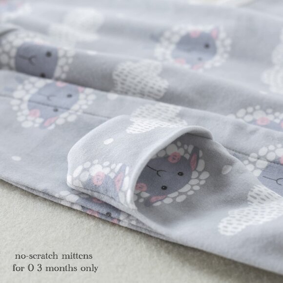 SmarToT Baby Footie pajama with Magnetic Easy Close | Infant Cotton Onesie Rompe - Picture 3 of 7